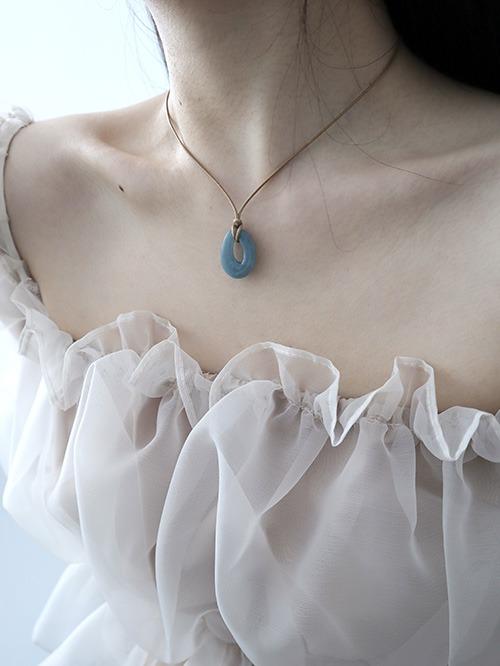 acrylic necklace, 2color