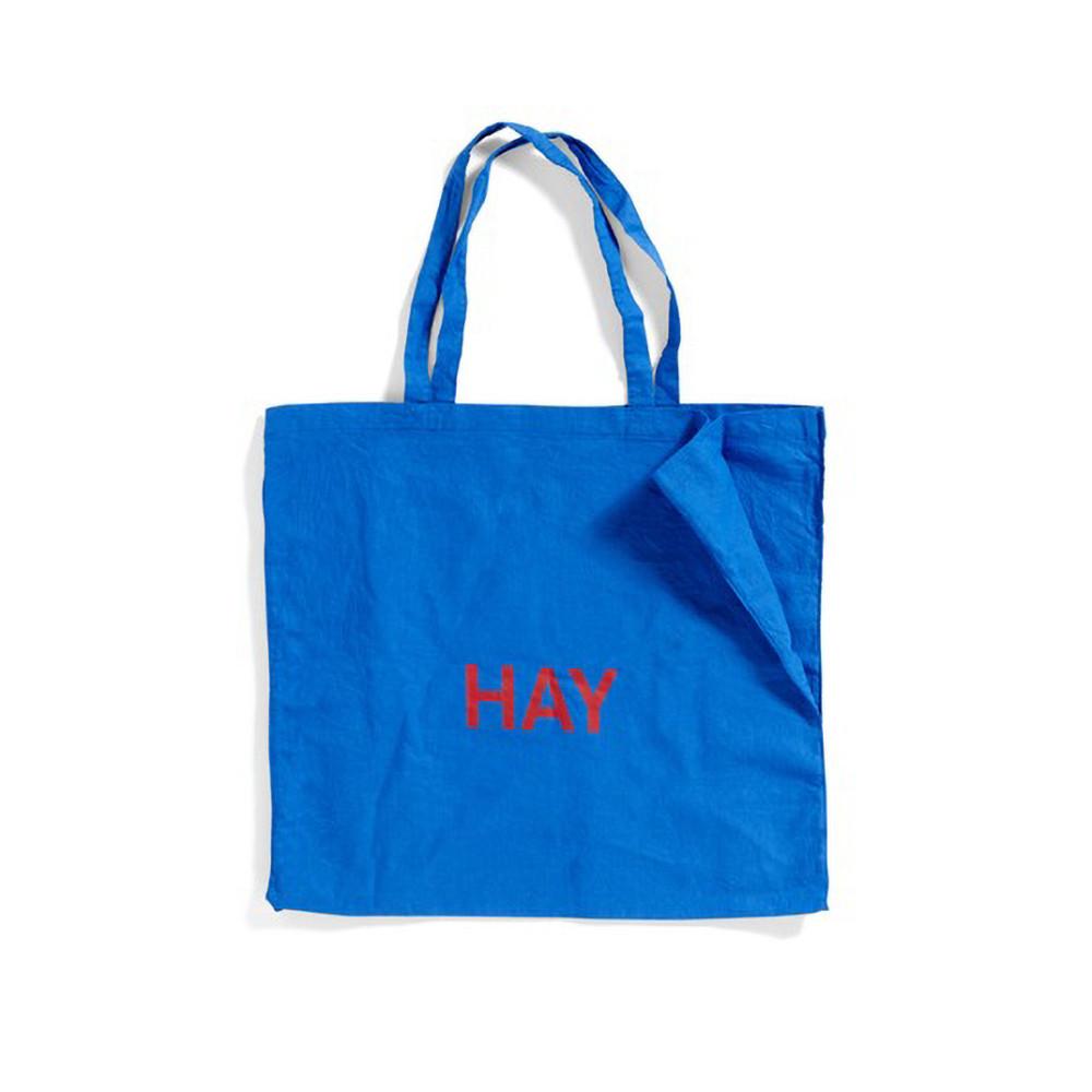 HAY 블루 토트백 Blue Tote Bag L /스카이블루 + 레드 로고 (541128)