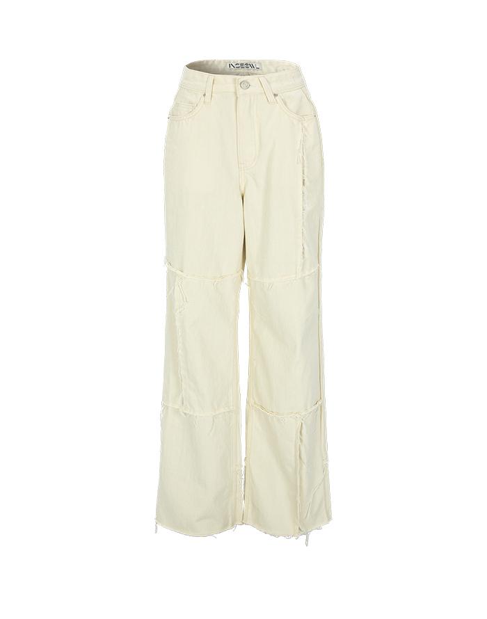 FRINGE COTTON PANTS