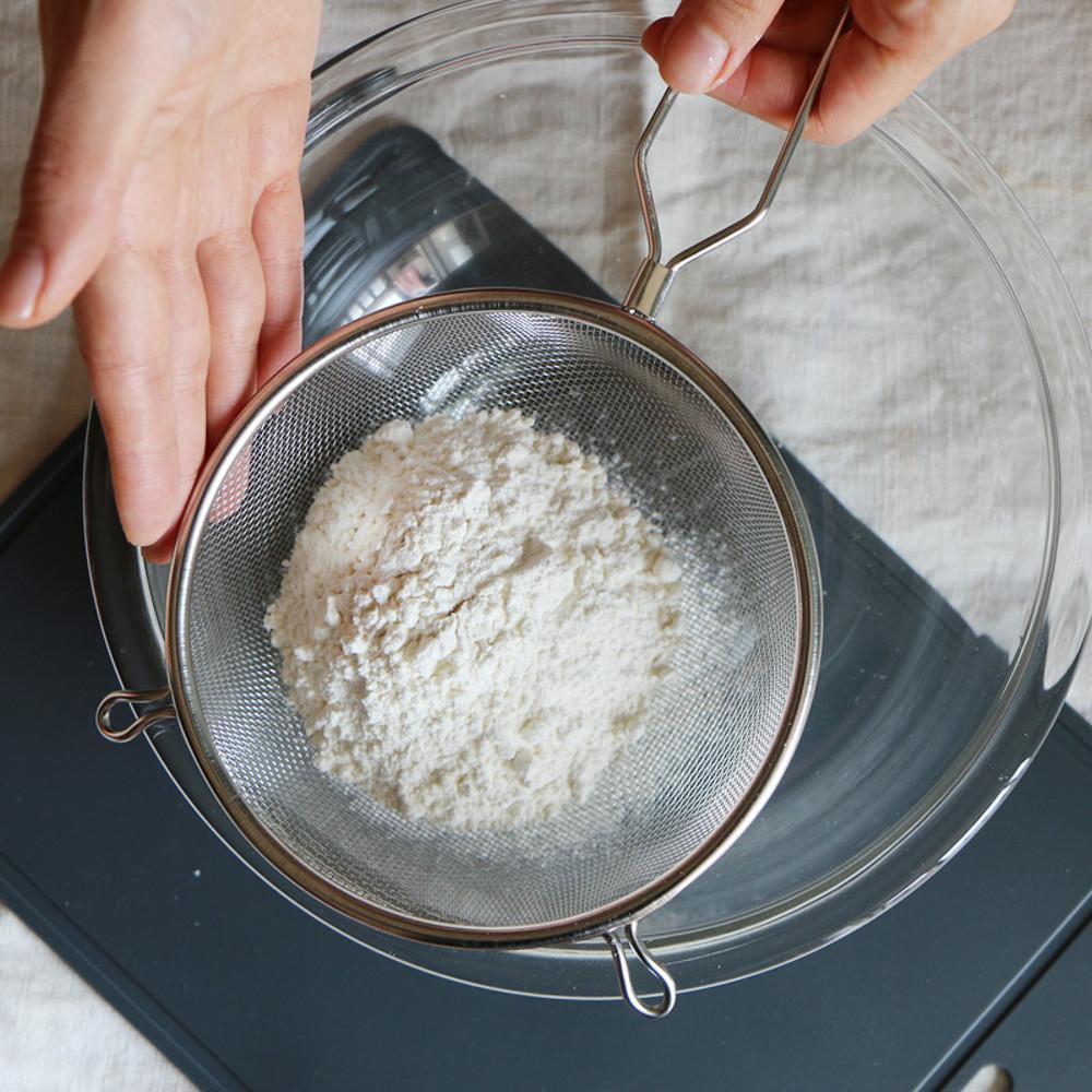 손잡이 스텐채망 베이킹도구 밀가루체 건지기