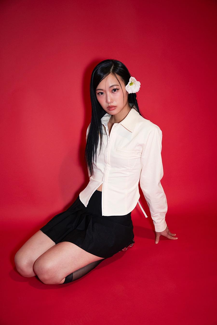 Jane corset shirt (beige)