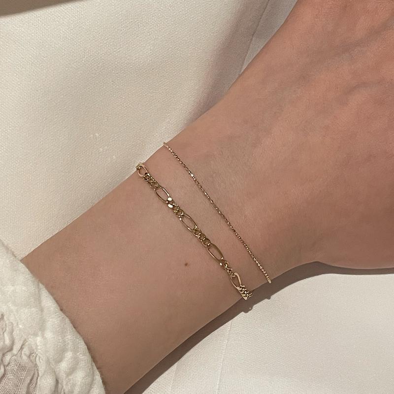 14K Slim Ball Chain B.