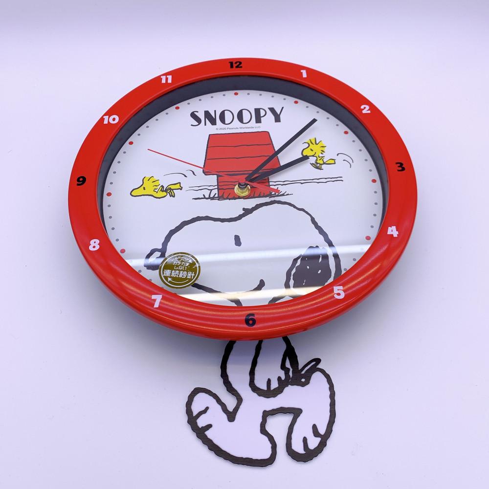 스누피 벽걸이 스윙 시계