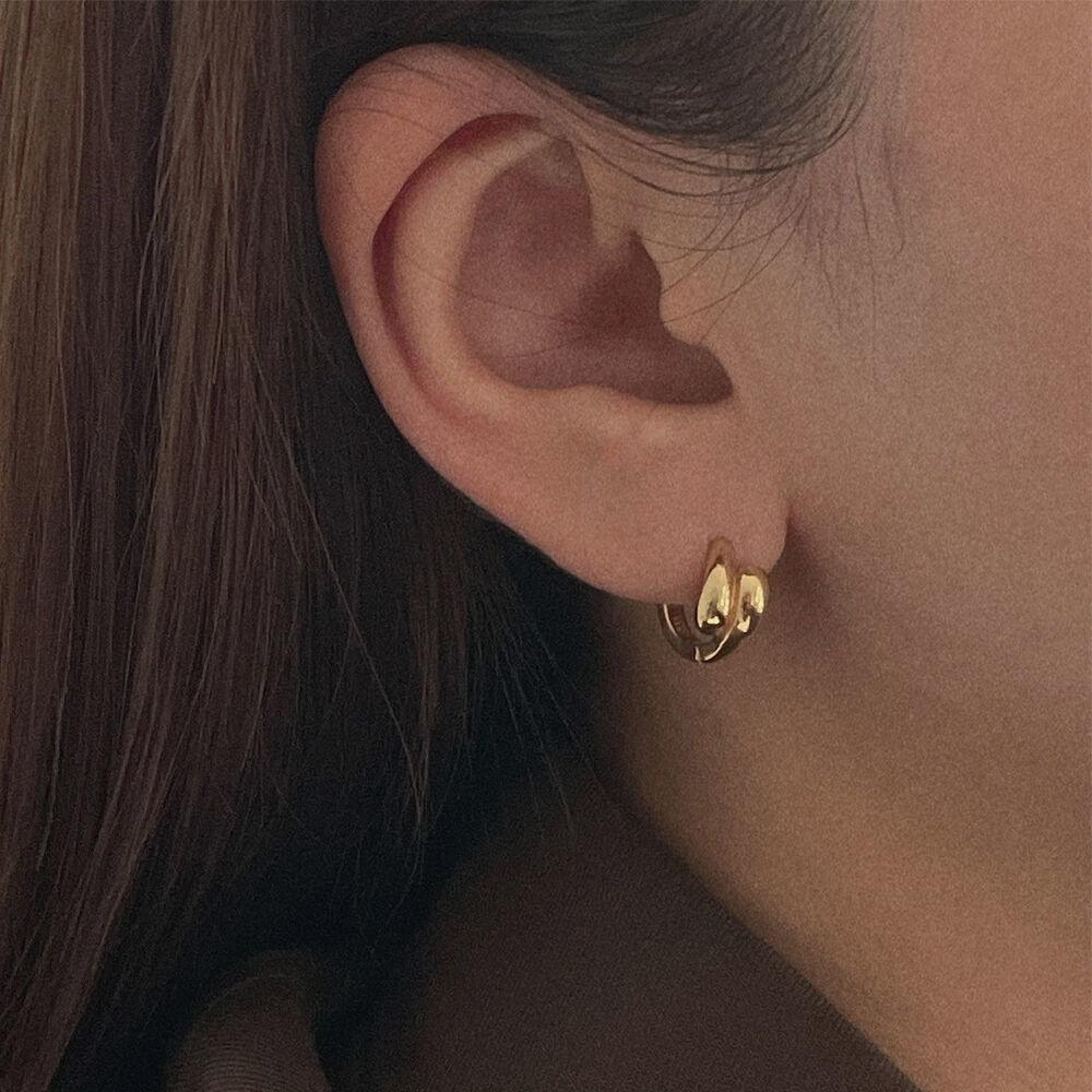 silver925 fluid earring