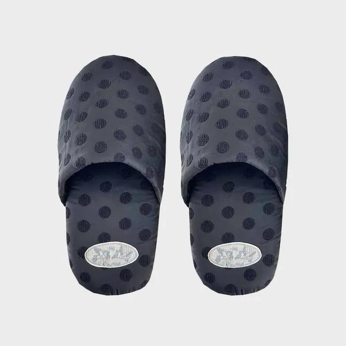 Cutie Dot Room Shoes - Silky Black