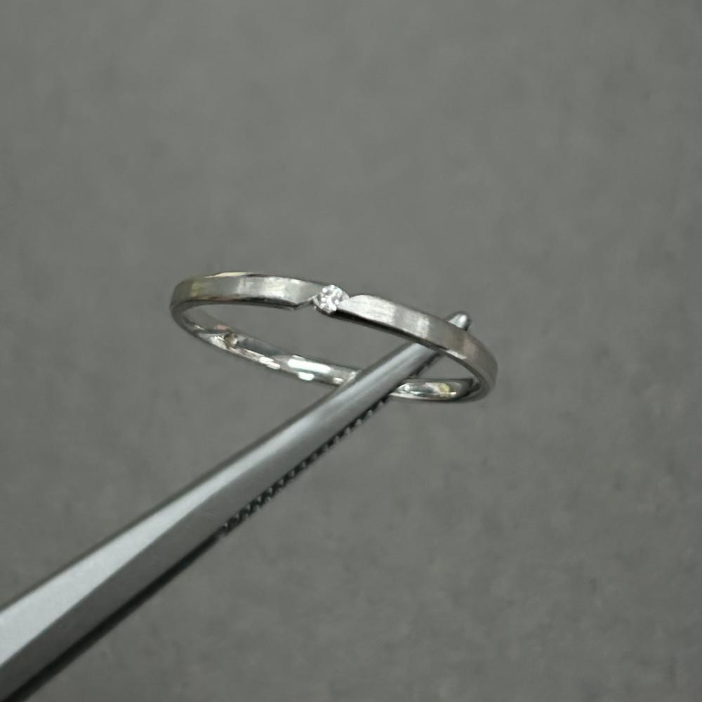 [바라두925] 슬림 오블리크 엣지 링