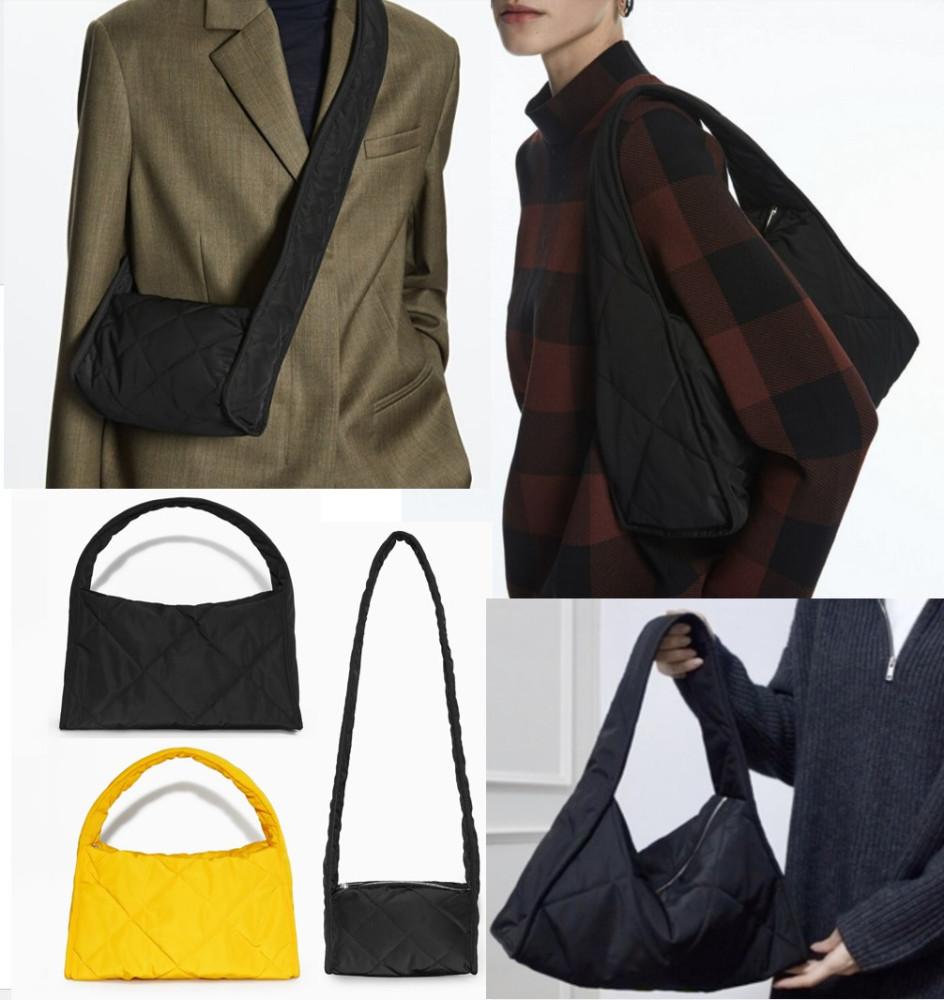 COS 코스 퀼팅백 패딩가방 퀼티드 숄더백 패디드 숄더 미니 백 식빵 토트 가죽 크로스백