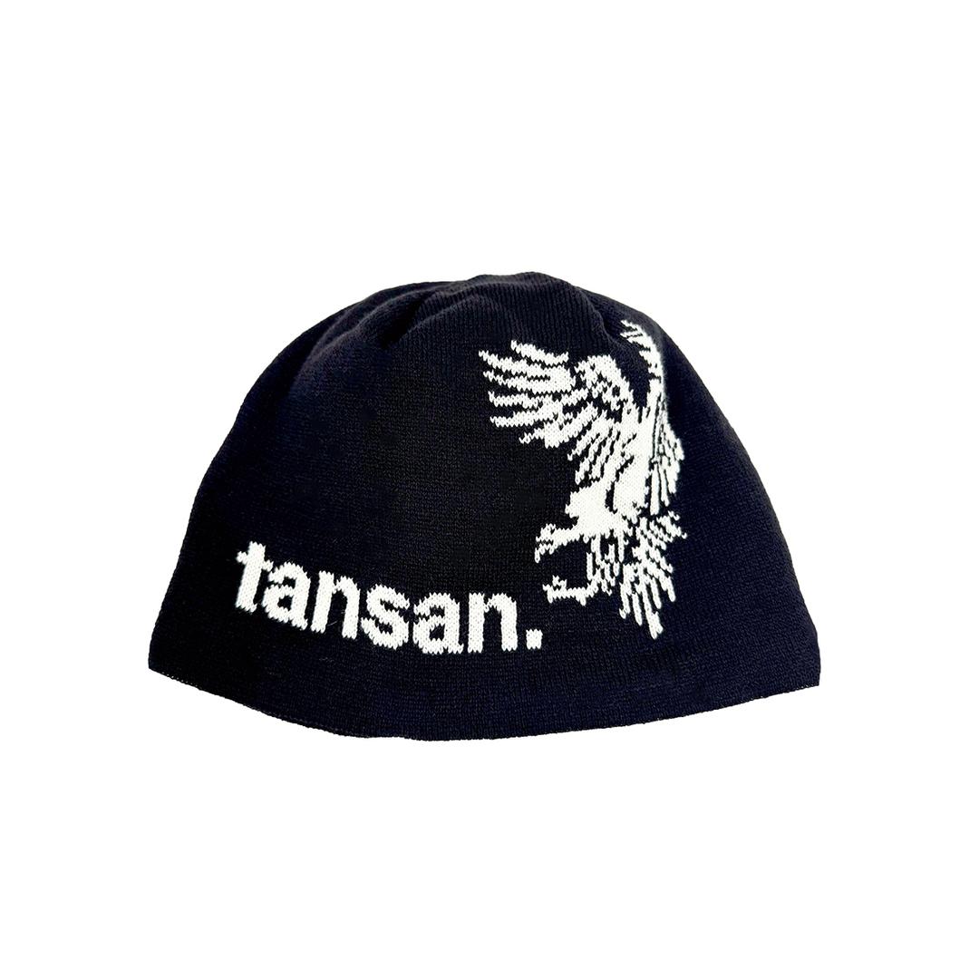 Jacquard Vulture Beanie in Black/Ivory