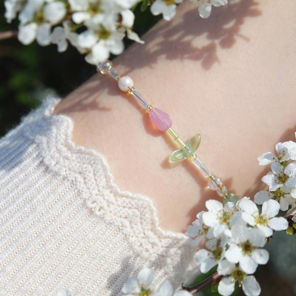 튤립 비즈 써지컬 팔찌