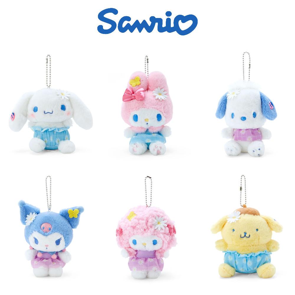 [일본직송]산리오 마스코트 데이지 인형 키링 키홀더 6종 마이멜로디 폼폼푸린 시나모롤 포차코 쿠로미 마이스위트피아노