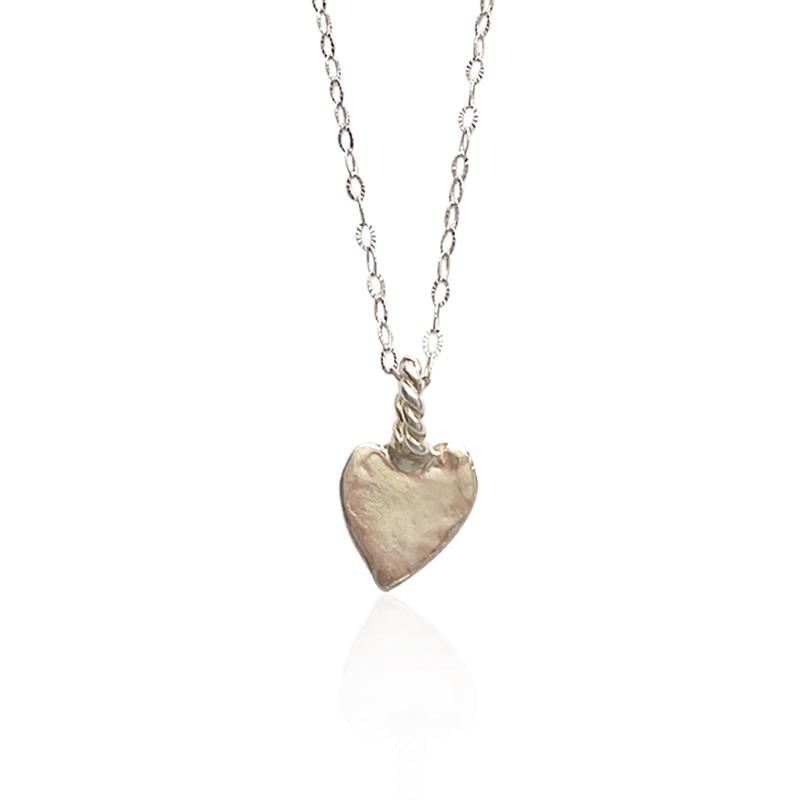 white lovely piece chain necklace (Silver 925)