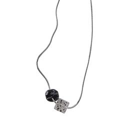 spotted stone necklace