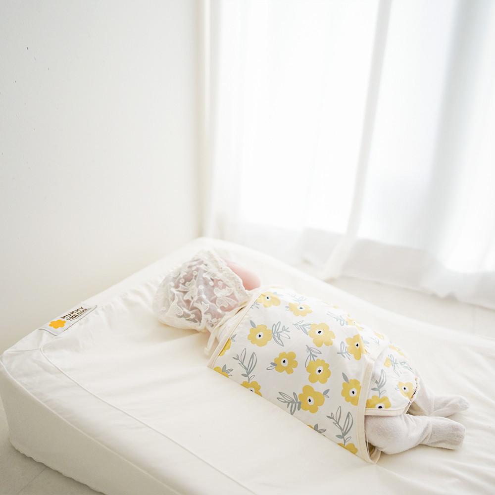머미쿨쿨베드 메모리폼 역류방지쿠션 아기침대 매트리스 신생아 침대 무소음 스트랩