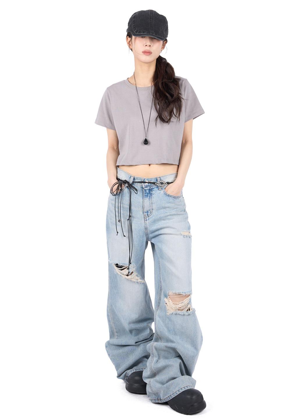 릿킴 RARE DESTROYED JEANS