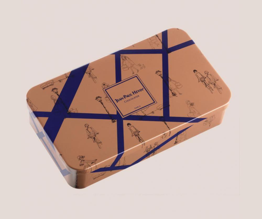 jean paul hevin 장 폴 에방 5개의 다크 초콜릿과 밀크 초콜릿 바 선물 상자