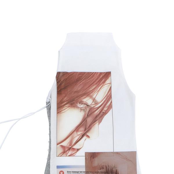 Digital Half Neck Sleeveless