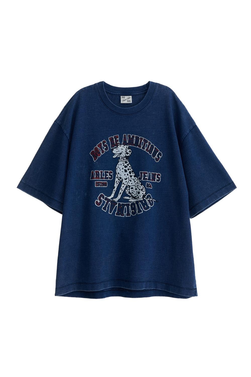 90S VINTAGE TEE-DALMATIAN / DENIM