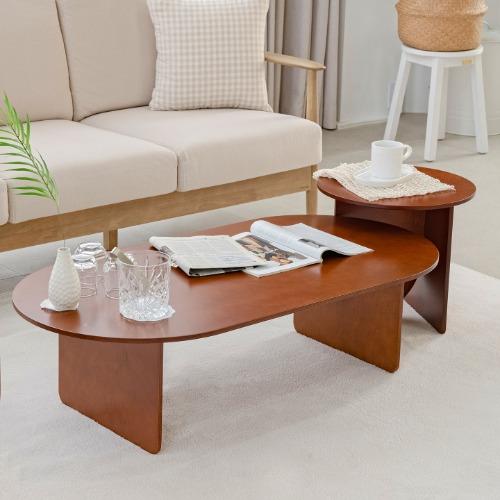 미크 원목 소파테이블 2colors