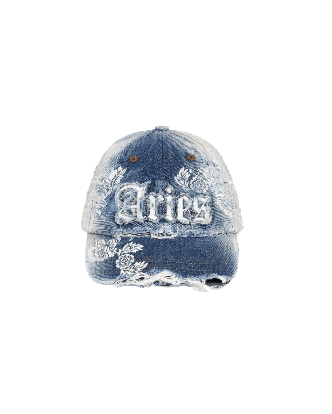 Destroyed Lace Cap - Denim / O/S