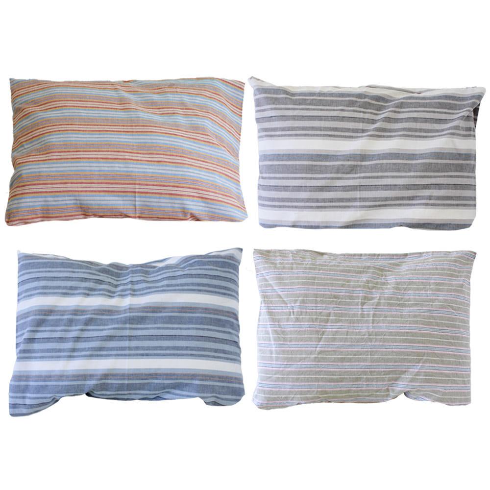린넨100% 스트라이프 자루형 베개커버(40X60, 50X70)