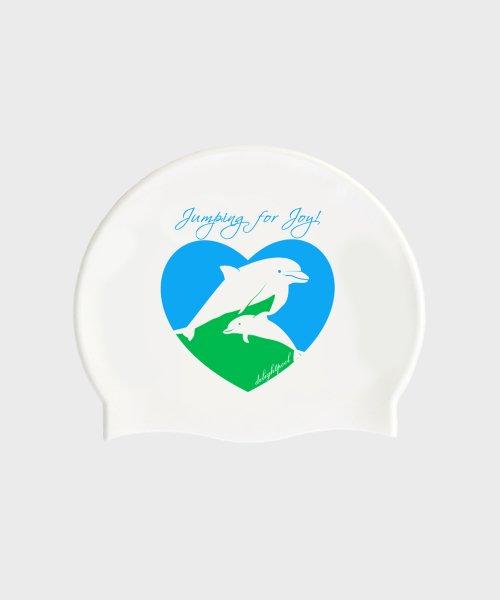 딜라잇풀(DELIGHTPOOL)  Dolphin Heart Swim Cap - White - 사이즈 & 후기 | 무신사