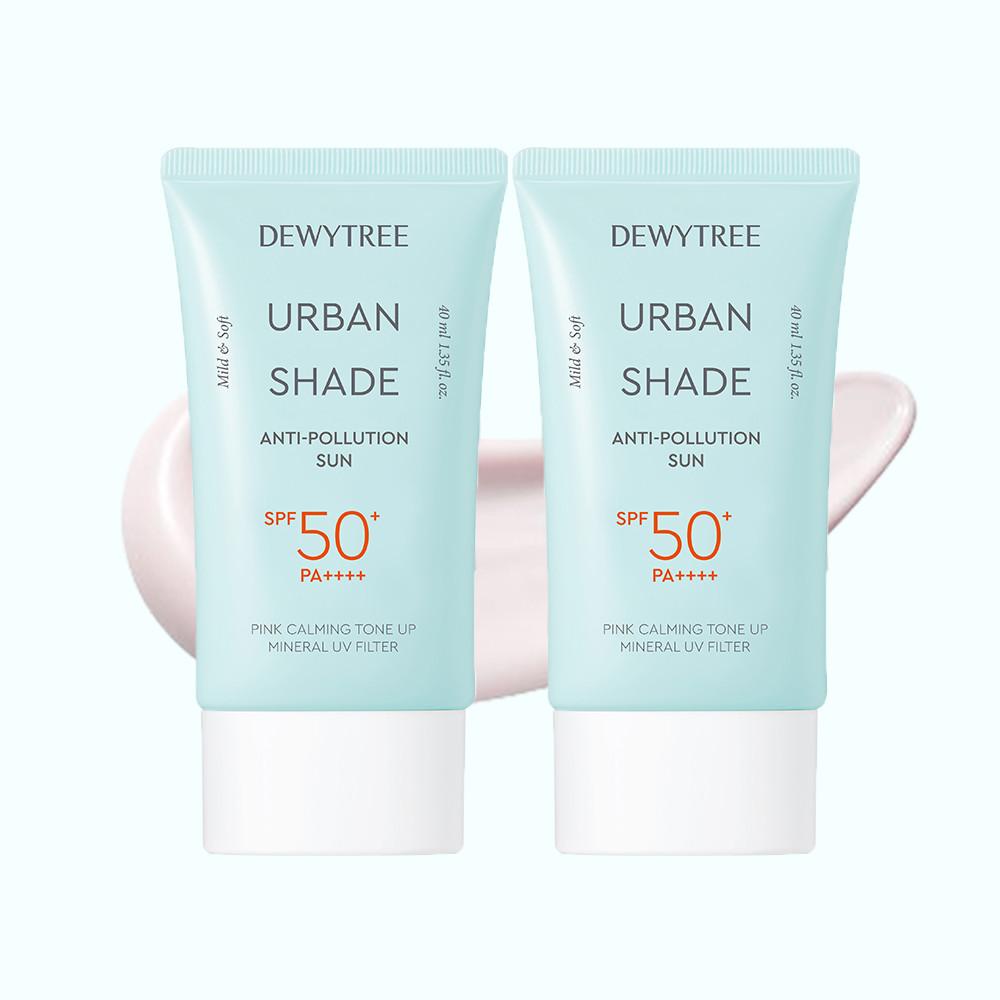 [듀이트리] 1+1 어반 쉐이드 안티 폴루션 선 톤업 선크림 40ml SPF50+PA++++