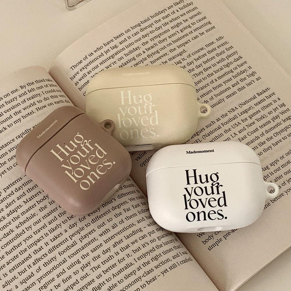 hug love 레터링 디자인 [hard 에어팟케이스 시리즈]