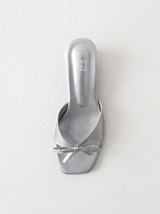 CLASSIC RIBBON MULE (SILVER)