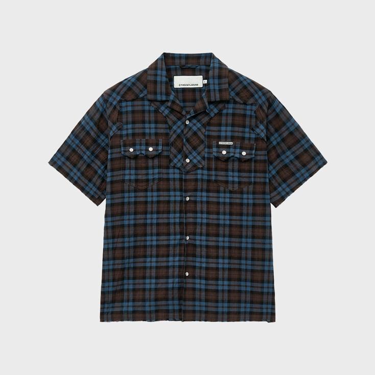 WESTERN SHORT SLEEVE SHIRT BLUE (VH2EMUW360A)