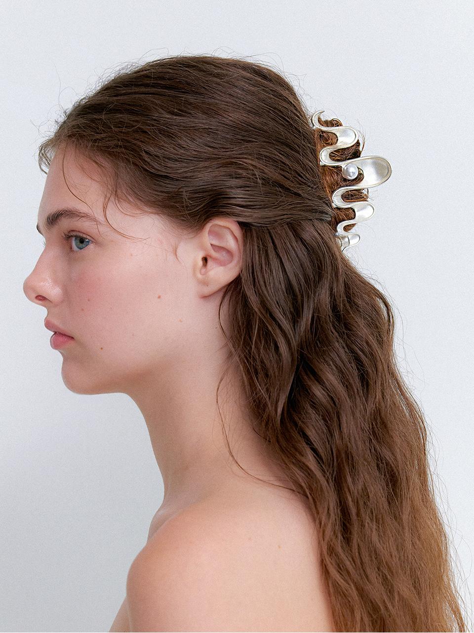 WAVY METAL HAIR CLIP_COLORS HC049