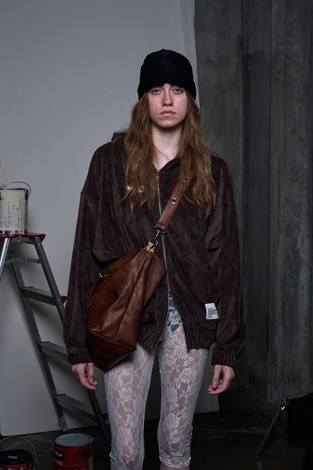 EYELET LEATHER BAG (VER.2) – BROWN