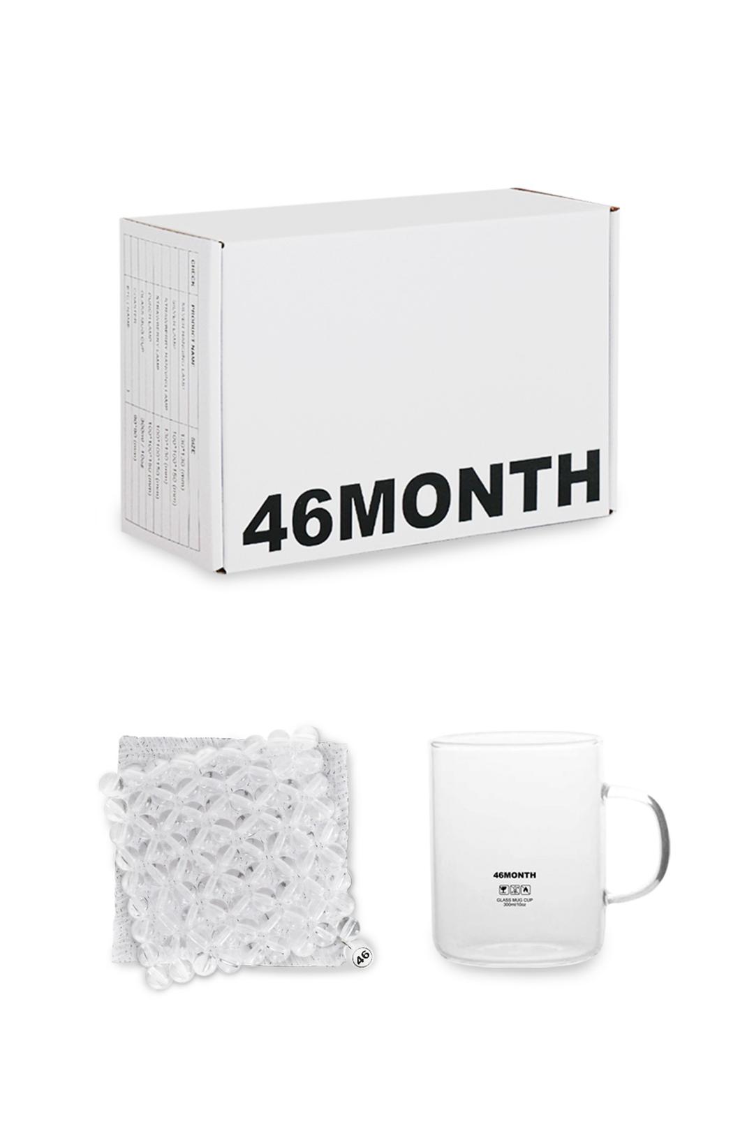 clear coaster+cup set