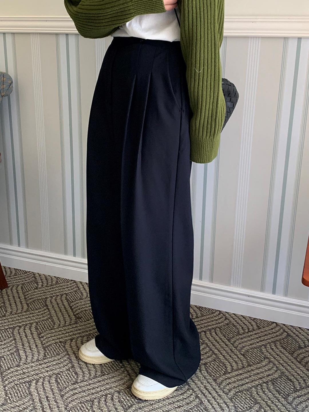 어리틀빗 hidden wide slacks (5color)