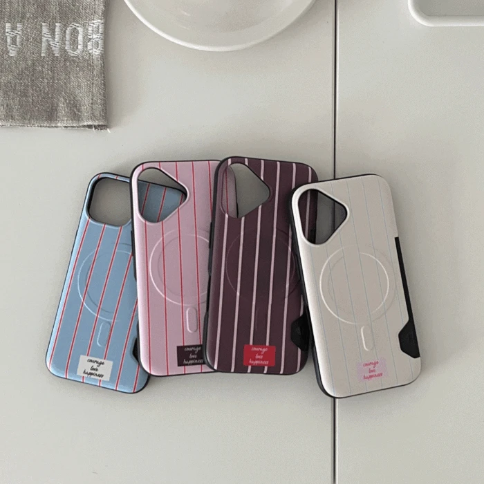 [맥세이프+카드수납+범퍼 케이스] Fuzzy pajamas