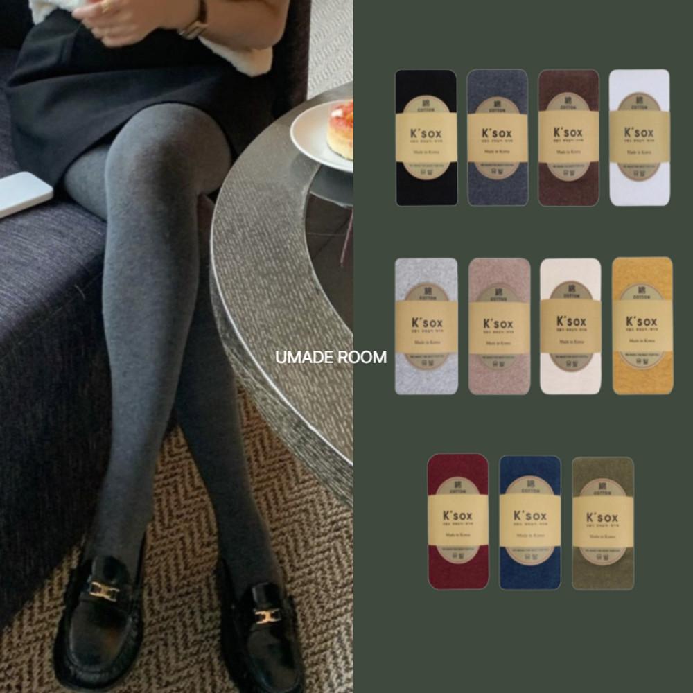 ksox타이즈 Ksox 면 회색 학생 스타킹 차콜스타킹