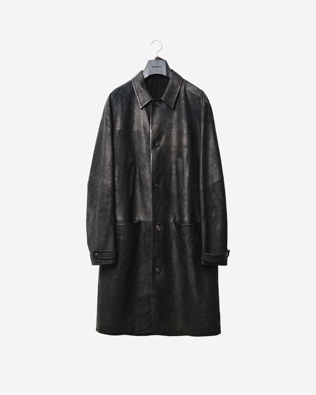 HERITAGE LEATHER COAT (VINTAGE BLACK(LAMBSKIN))