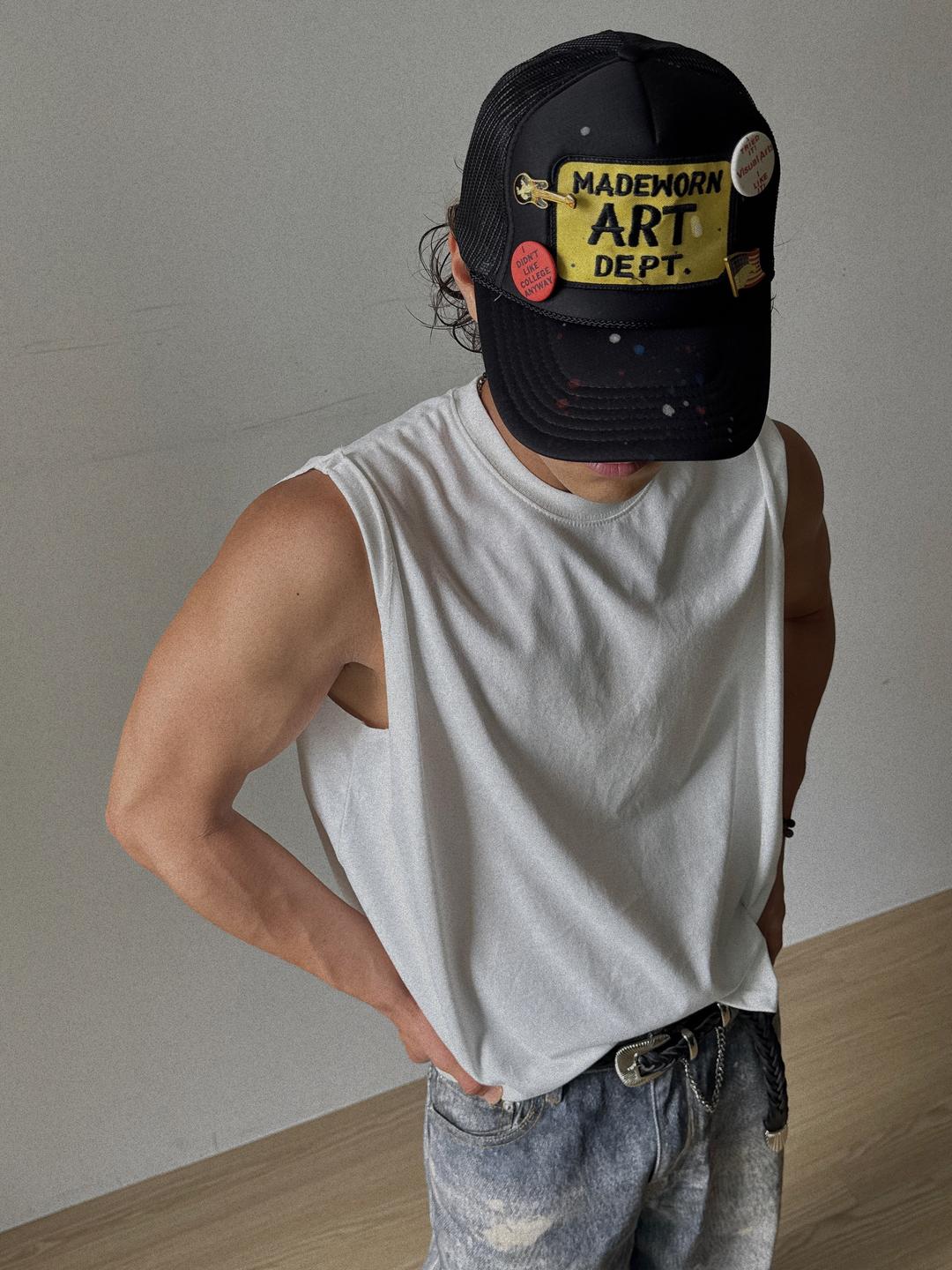 Crop muscle Sleeveless(3Color)