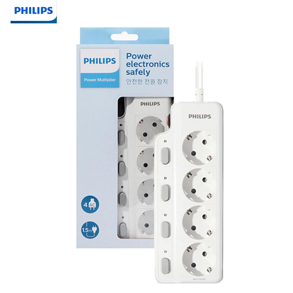 필립스 고용량 멀티탭 3520W 과부하 차단 4구 140cm 대용량 콘센트