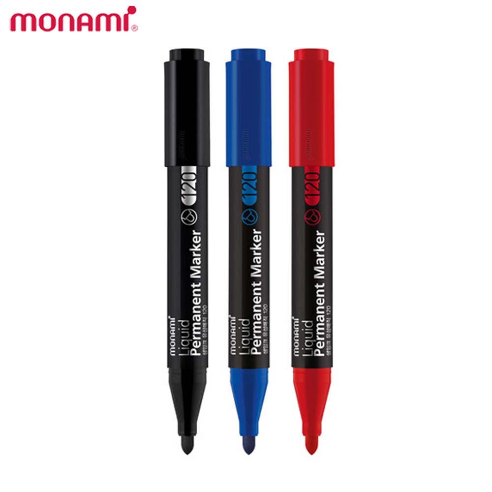 모나미 시그마플로 생잉크 유성매직 120 둥근닙 : 신형상사