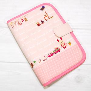 안나노까페 통장/카드 지갑/케이스(핑크)