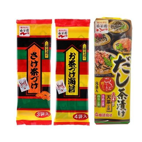 나가타니엔 오차즈케 김맛 연어맛 다시차즈케 3종세트 총15개입 - 즉석밥/간편조리 | 쿠팡