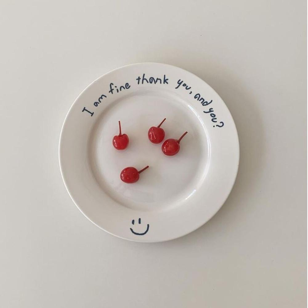 스마일 플레이트 접시 감성접시 온더테이블 스튜디오609 인기제품