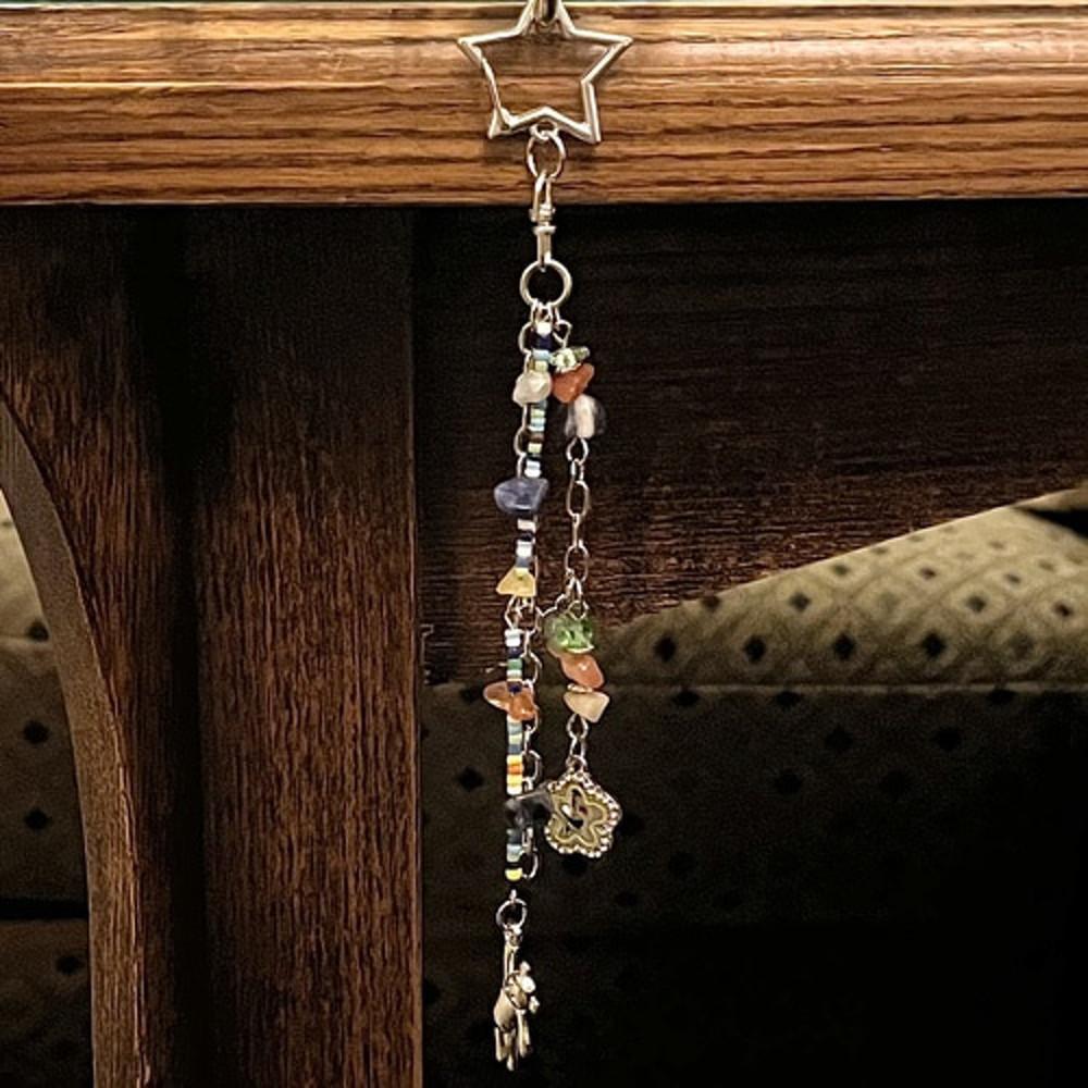 [비즈 가방 키링] 귀여운 곰돌이 스마일 다이어리 폰키링 마을엔