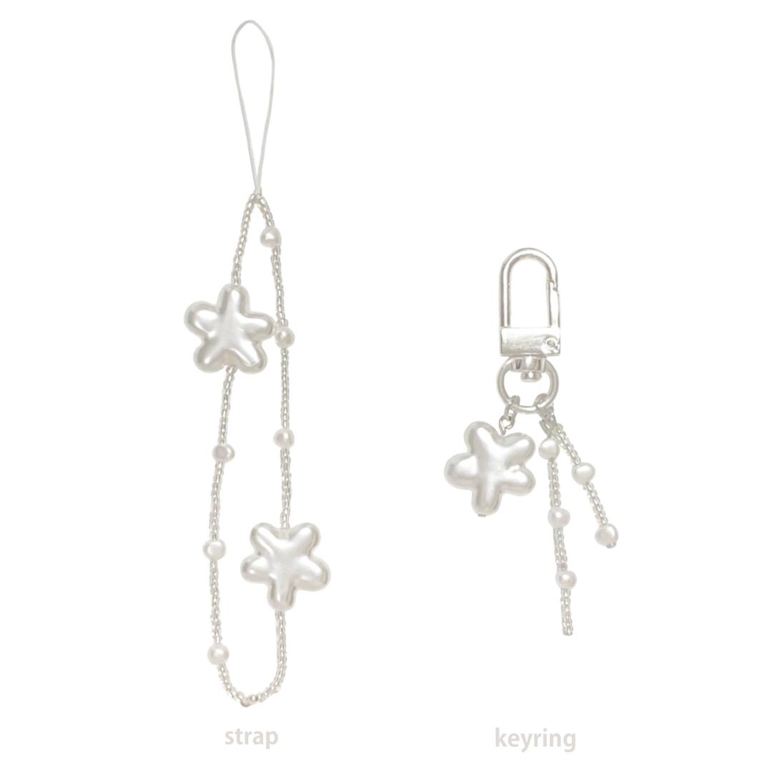 star pearl strap / keyring