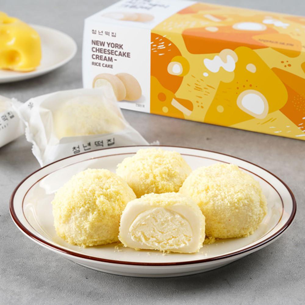청년떡집 뉴욕치즈케이크 크림떡 1box(6개입)