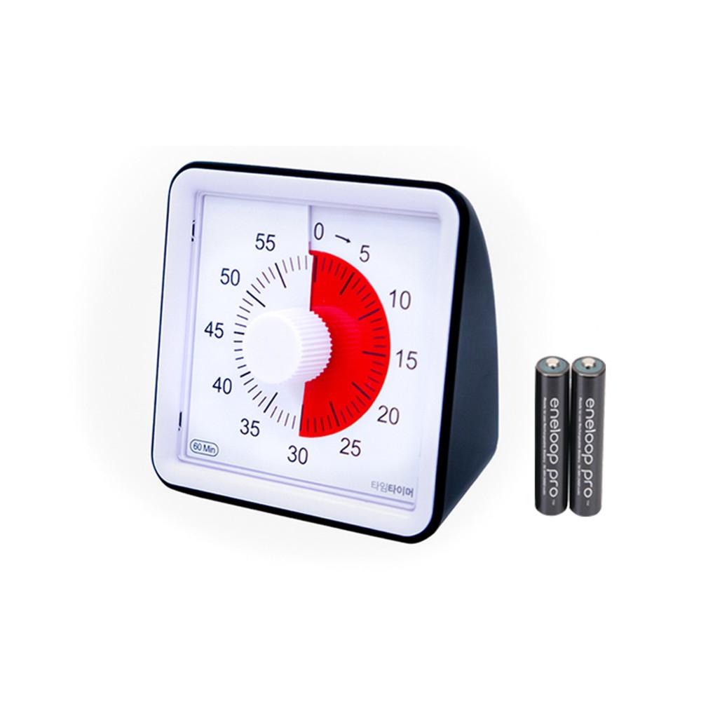 [건전지포함] 구글타이머 뽀모도로타이머 타임타이머 무소음