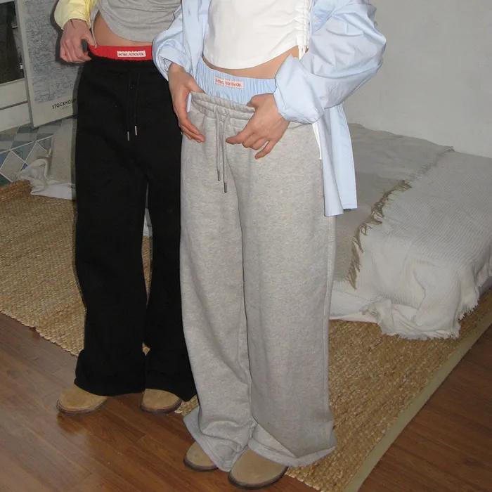 LAYERED SWEAT PANTS GREY