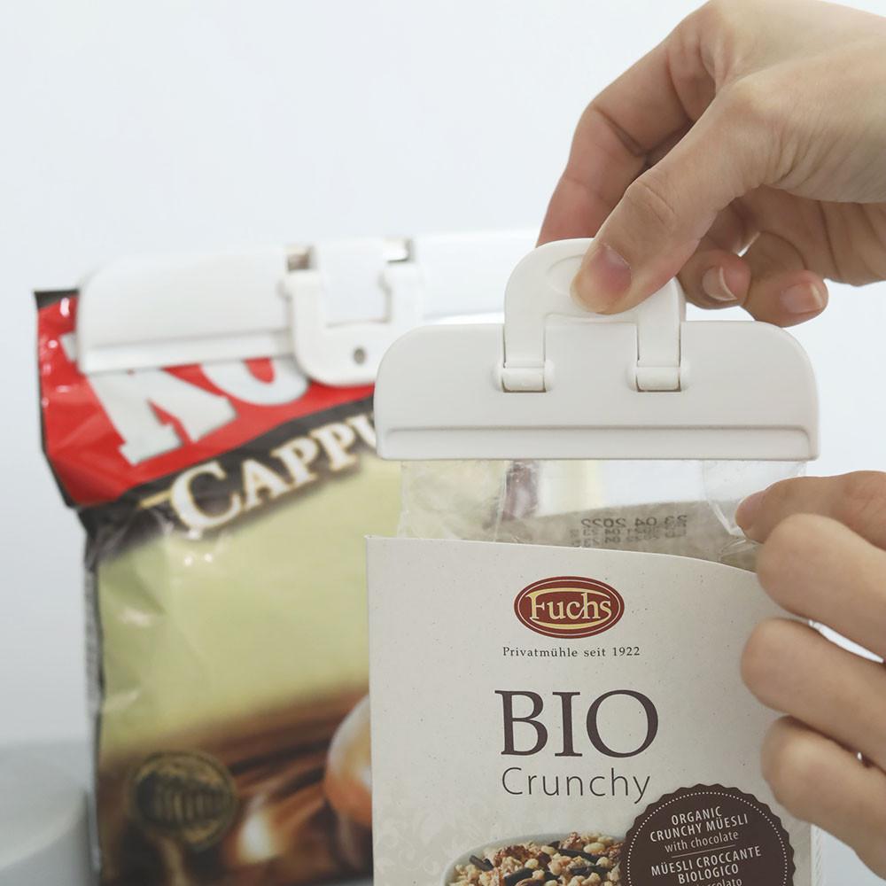 화이트 다용도 밀봉 집게 3P 논슬립 밀봉 클립 과자집게