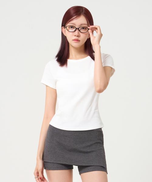베이직 우먼 티셔츠_화이트