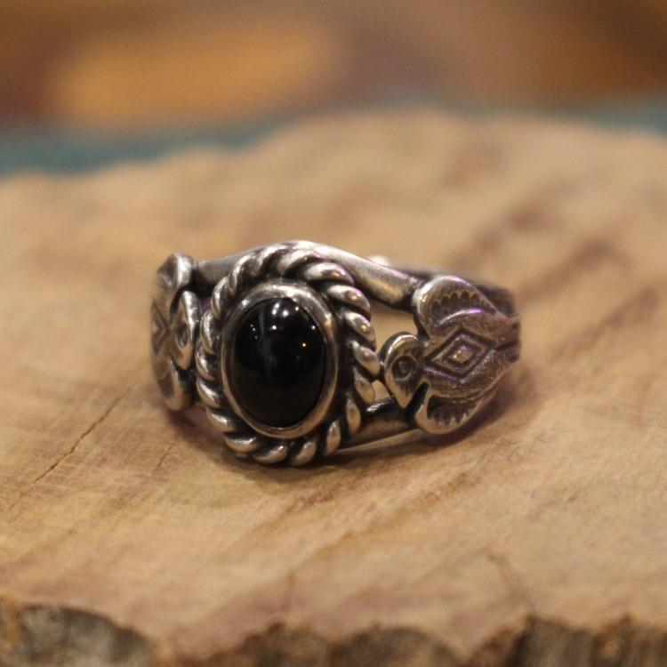 Onyx Thunderbird Ring